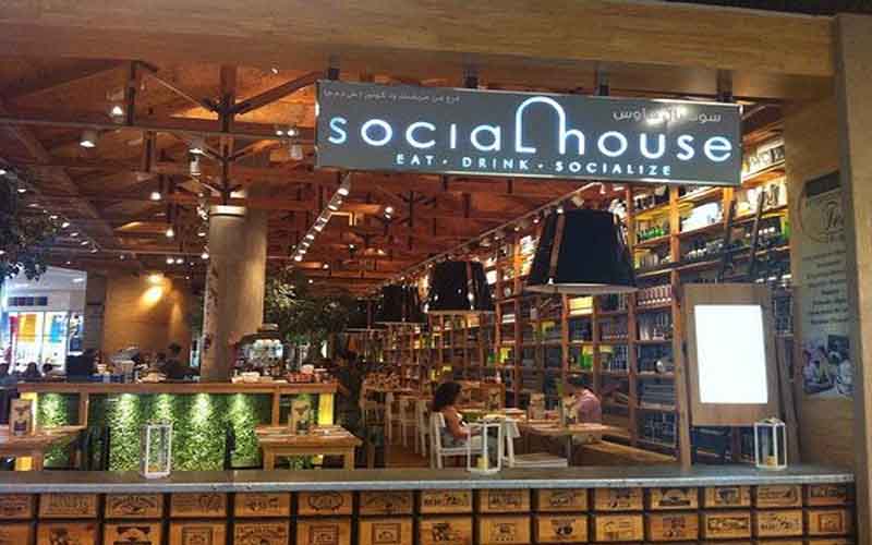 Social House dubai mall restaurants fountain view